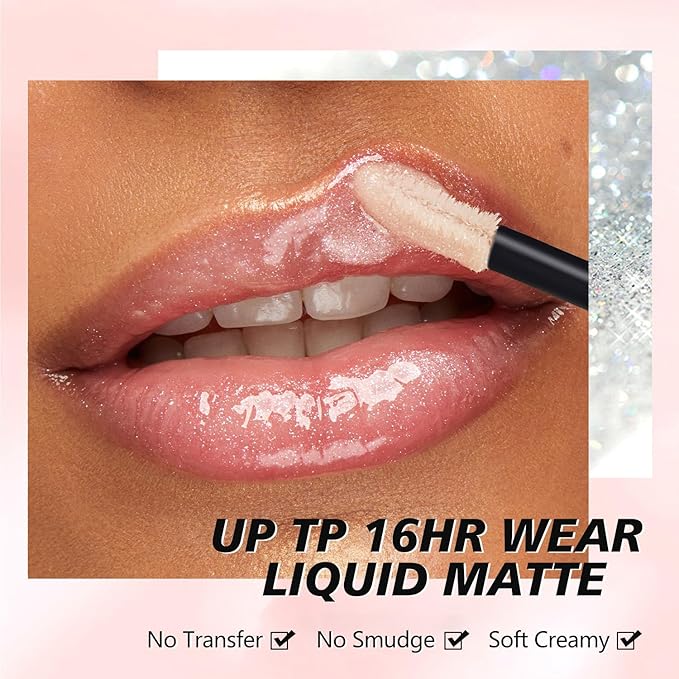 MAKI YIKA Clear Lip Gloss for Women Lip Plumper Gloss Tinted Glitter Lipgloss Moisturizing High Shine Plumping Lip Gloss, Clear Gloss