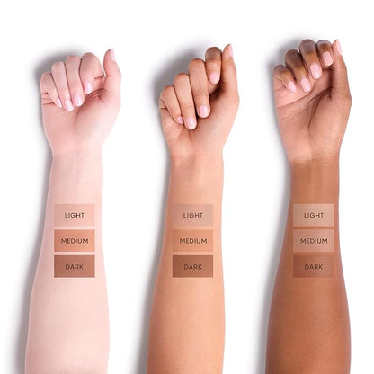 HALEYS Re-sculpt Smoothing Contour Powder (Medium) Lightweight, Non-Caking, Nourishing & Skin-Softening, Infused with Shea Butter & Chamomile Flower Water to Soothe Skin