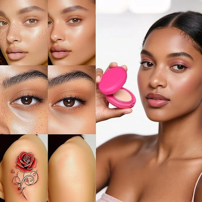 Peptide Bouncees Foundation, Foundation for Older Women, Hydrating, Age-Defying Makeup for Mature Skin, And All Skin Types, Natural, Medium Buildable Coverage, Satin Finish (Dark skin color, 1pcs)