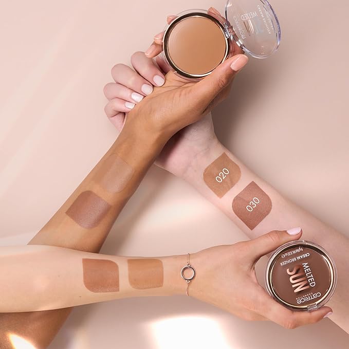 Catrice | Melted Sun Cream Bronzer, Easy to Blend Buildable Coverage for Long Lasting Bronzed Glow, Vegan & Cruelty Free, Without Parabens, Oil & Microplastic Particles (30 | Pretty Tanned)
