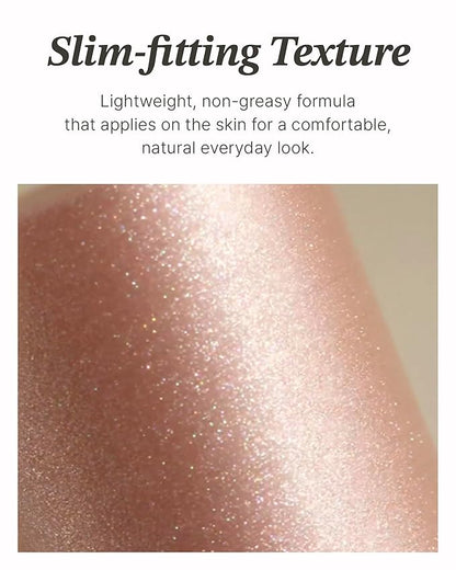 Glint Stick Highlighter (Dewy Moon, 0.24oz) - Multi-Use Illuminator Stick by LG Beauty. Creamy & Blendable Color.