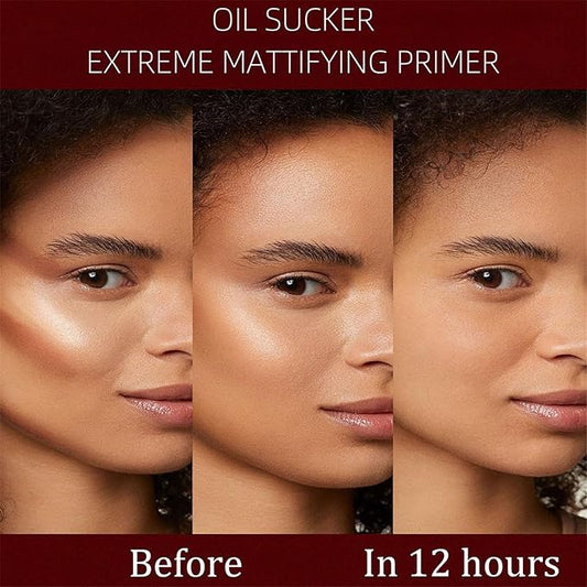 Oil Sucker, Extreme Mattifying Alkaline Primer, Natural matte Primer, Long-lasting waterproof eyeshadow primer for All Skin Types (1)