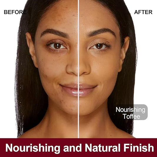 FV Dewy Foundation, Hydrating Formula & Medium Coverage, Waterproof, Long Lasting, Lightweight Liquid Foundation, Ideal For Dry/Combination Skin, 30g, Nourishing Toffee