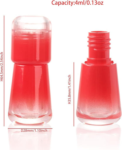 COSIDEA 20pcs Empty Cute Mushroom Shape Red lip gloss tube 4ml 0.13oz with wand Lipgloss tubes containers for lip oil packing