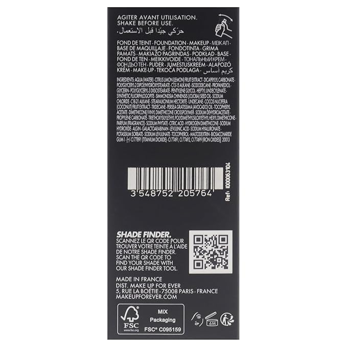 HD Skin Hydra Glow - 1Y04 Warm Alabaster by Make Up For Ever for Women - 1 oz Foundation