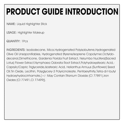 Liquid Highlighter Makeup, Natural Silky Shimmer Finish Liquid Face Highlighter, Highly Pigmented, Lightweight, Blendable, Soft Cream Highlighter For Face (#03 Rose Gold Shimmer)