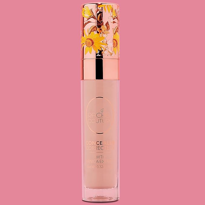 Rachel Couture Liquid Concealer | Medium to Full Coverage Fluid Concealer | Vegan & Cruelty-Free | Infused with Arnica Extract - 0.3 Fl Oz - Lemon