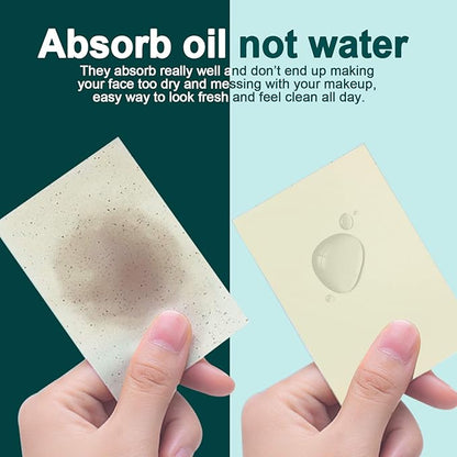 Teenitor Jasmine Oil Blotting Papers for Face - 100 Sheets, Oil Control Film Absorbing Sheets for Oily Skin, Men & Women