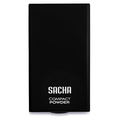 Sacha Buttercup Face Powder Compact. Translucent Powder, Controls Oils & Shine. Pressed Powder for Medium to Dark Skin Tones, 0.45 oz.
