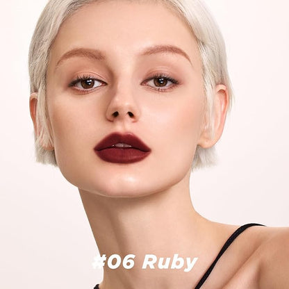 ITY Velvet Matte Finish Lip Stain in Ruby, Gel Lip Balm for Lip Repair for Makeup Premier Bundle