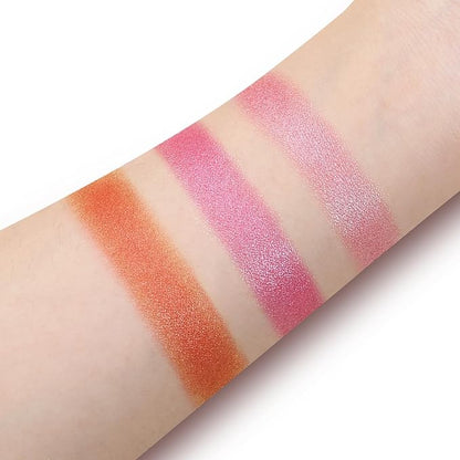 Boobeen Baked Powder Blush, Highlighting Pressed Blush Face Blushes Highlighter Finishing Powder Makeup, Natural Flush Tint for Cheeks, Long-wear Glow, Easily Blends