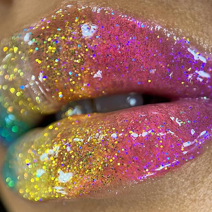 UNICORN SNOT Glitter Lip Gloss - Sparkly Lip Shine - Stocking Stuffers for Women, Gifts for Teen Girls - Vegan & Cruelty-Free Non-Sticky Formula Gloss Glitter Makeup - Original Set of 3