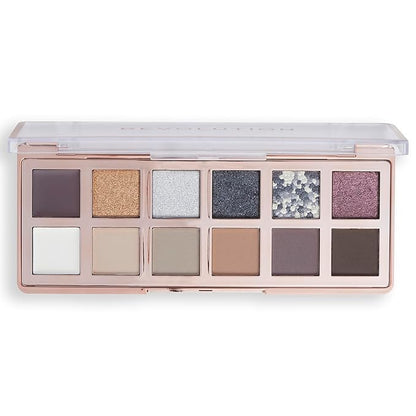 Revolution Beauty The Rebel Icon Eyeshadow Palette Gift Set, Holiday Set with Smokey Icon Eyeshadow Palette & Eye Blending Brush, Vegan & Cruelty-Free