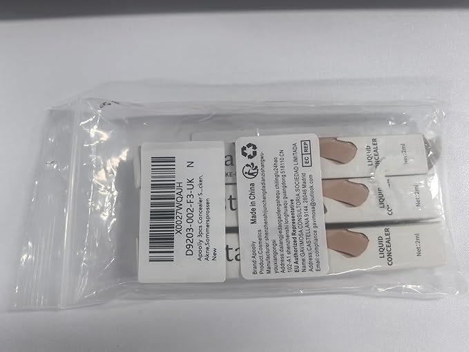 3pcs Concealer Stick Set,Full Coverage,Lightweight Liquid Concealer,Waterproof Under Eye Conceal Stick for Dark Circles,Blemishes,Aging Spots,Acne,Freckles