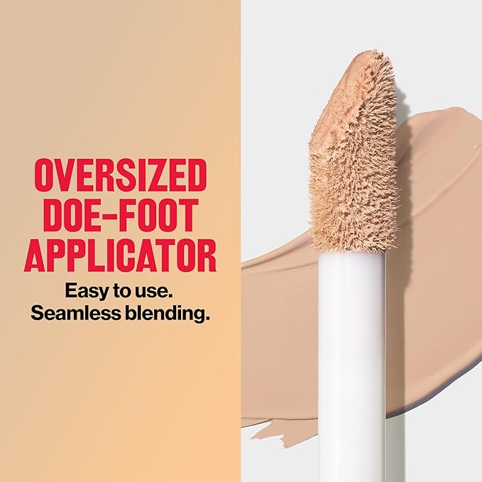 Revlon ColorStay Flex Wear, Full Cover Non-Creasing Concealer, Infused with Hyaluronic Acid & Vitamin E, Flexible Longwear, 026 Crème Brulee, 0.34 Fl Oz