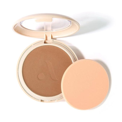 Absolute New York MFVF06 Tan Warm Olive Velvet Focus Powder Foundation | Talc-Free, 12H Long-Lasting, Lightweight