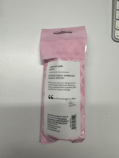 LAURA GELLER NEW YORK The Classic Matte Look - Liquid (3 Piece) Double Take Liquid Foundation Porcelain, Retractable Kabuki Brush, Baked Blush-n-Brighten Pink Buttercream