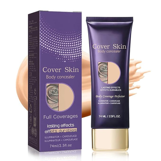 All Over Complexion Perfector, New Body Coverage Perfector, Tattoo Cover up Makeup Waterproof, Cream Body Makeup, Natural Radiance Shade,Transfer-Resistant Body Makeup (1PC, 2.5 fl oz)