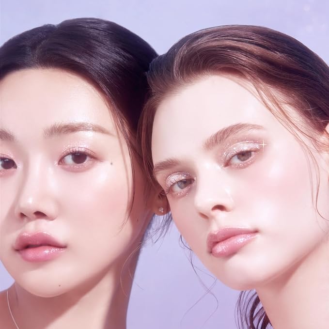 DEARDAHLIA Dear Dahlia Paradise Sparkle Lip Glaze – High-Shine Vegan Lip Gloss for Juicy, Glassy Lips with Glitter or Shimmer Finish, Lip Plumper, Cooling Plumping Formula, 0.19 fl oz - LOVE STONE