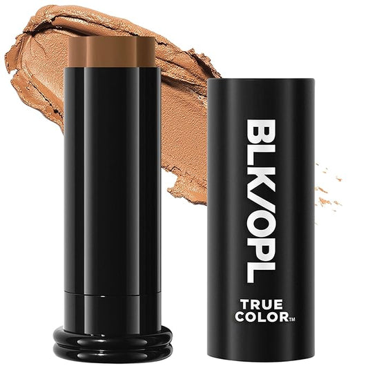BLK/OPL Skin Perfecting Foundation Stick, True Color - SPF 15 Buildable & Blendable Face Foundation Makeup with Matte Finish - Full Coverage, Color Correcting & Sculpting - Hypoallergenic, Nutmeg