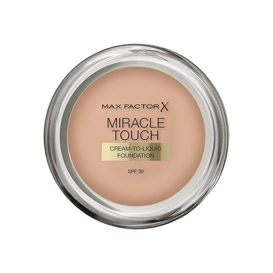 Max Factor Miracle Touch Skin Perfecting Foundation Spf30 045 Warm Almond
