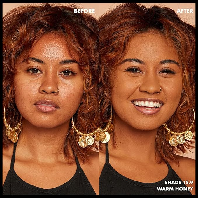 NYX PROFESSIONAL MAKEUP Can't Stop Won't Stop Foundation, 24h Full Coverage Matte Finish - Warm Honey