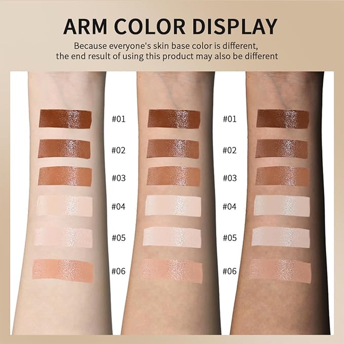 2 Pcs Foundation Stick Beauty Balm Serum Boosted Skin Tint, 2025 New Makeup Tint, Portabl Moisturizing Essence Contour Stick Foundation Beauty Balm (#06)