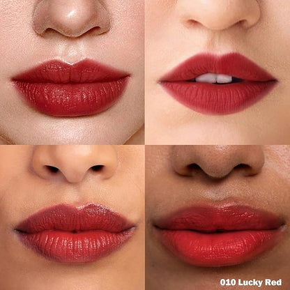 Peel Off Lip Stain - Long Lasting, Transfer Proof and Waterproof Tattoo Lip Tint, Matte Finish Lip Stain Peel Off, Infused with Vitamin E & Algin & Hydroxyacetophenone, #010 Lucky Red