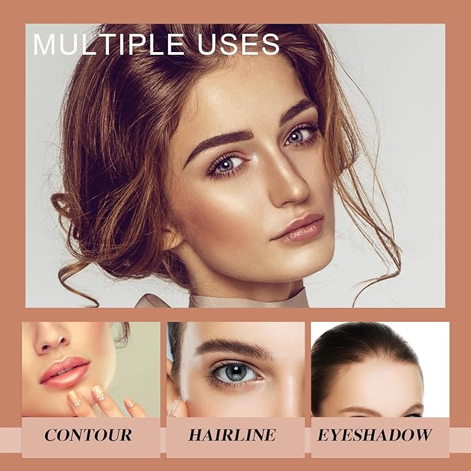 MEICOLY Contour Palette,Shimmer Highly Pigmented Face Powder,Silky Smooth Long-Lasting Delicate Contour Powder Face Contouring Makeup Kit with Brush and Mirror,01 Soft Grey