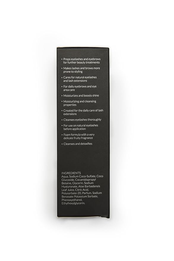 Lash & Brow Shampoo 50 ml - cleansing shampoo for eyelashes and eyebrows, eyelash foam, eyelash extension cleanser