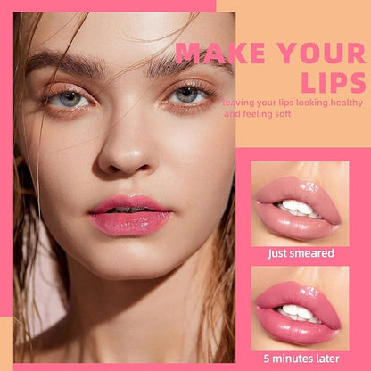Jolilab 3 Colors Changing Lipstick.Long Lasting Lip Gloss.Lip Balm Tinted Magic Makeup.Magic Temp Color Change Matte Lip Gloss Makeup.0.2oz (01#)