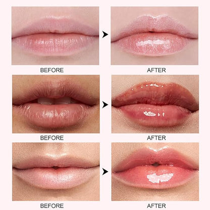 6 Colors Lip Plumper, Hydrating & Smooth Lip Wrinkles, Enhancing Plump Effect for Fuller Lips High Shine Lip Glaze Long Lasting Nourishing Lip Plumper for Women Girls (# 05)