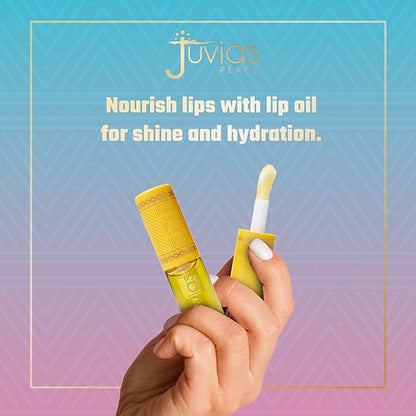 Juvia's Place Magic Lip Oil - Mango - Smooth, Hydrating with Vitamin E for Soft, Glossy, Juicy Lips - Infused with Fruit Extracts - Tinted, Shimmering, Lightweight & Non-sticky Lip Oil for Summer