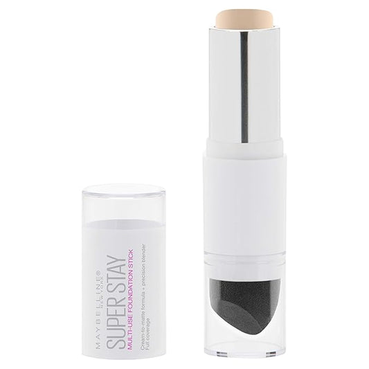 Maybelline New York Super Stay Foundation Stick For Normal to Oily Skin, Porcelain, 0.25 oz.
