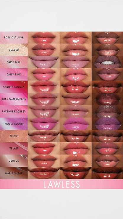 Women's Forget The Filler Lip Plumper Line Gloss, Daisy Pink, 0.11 Fl Oz (Pack of 1)