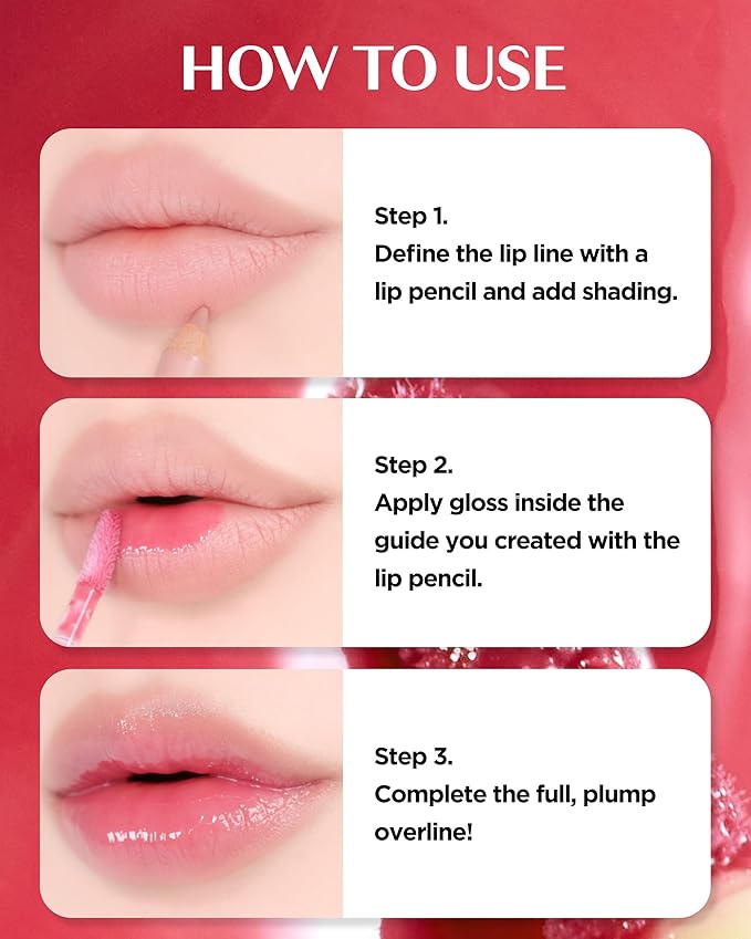 THESAEM Saemmul Candy Syrup Gloss 03 Mulberry Syrup – Buildable High Shine Bouncy Lips with Cute Candy Tint - Long Lasting Plumping & Moisturizing, 0.2 fl.oz.