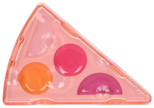 iscream Pizza Slice Shaped Vanilla Scented Solid Lip Gloss Trio