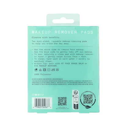 Real Techniques Real Clean Collection Bundle, XL Makeup Removing Wipes, Face Erase Makeup Removing Balm, In-The-Clear Eye Makeup Remover, Reusable Makeup-Removing Pads, Gently Removes Makeup, 4 Items