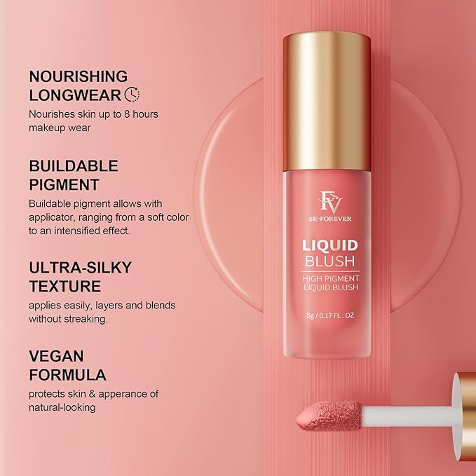 FV Liquid Blush and Cream Eyeshadow Stick, Long Lasting & High Pigmented for All Skin Types