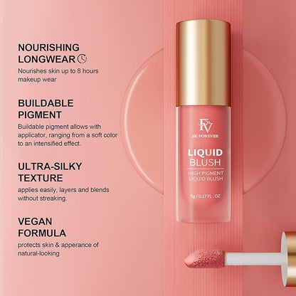 FV Liquid Blush and Cream Eyeshadow Stick, Long Lasting & High Pigmented for All Skin Types