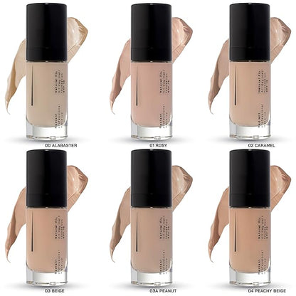 Radiant Professional Natural Fix All Day Matte Cream Foundation - Long Wear High Coverage Face Makeup Foundation With SPF 15 - Oil Free Matte Finish - For All Skin Types-1.01 oz. (03 Beige)