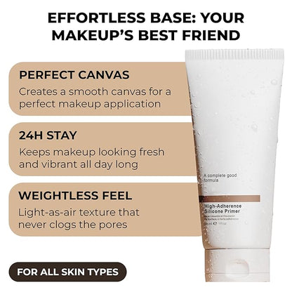 LIightweight Hydrating Face Primer Cream – Smooth Makeup Base with Pore-Refining Formula, Nourishing Texture for Flawless Skin and Long-Lasting Finish