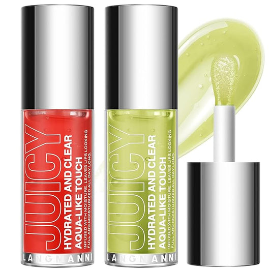 Jolilab Lip Oil, Hydrating Lip Glow Oil Plumping Glass Finish Moisturizing Lip Gloss Lip Tint Extract Lip Oil Tinted for Dry Lip and Lip Care