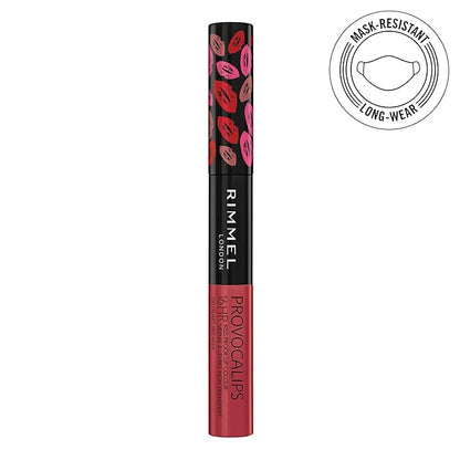 Rimmel London Provocalips 16hr Kiss-Proof Lip Color Bundle - 430 Wish Upon A Berry & 750 Heart Breaker, .14 fl.oz. Each