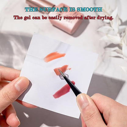 Nail art palette nail polish palette disposable nail mixing palette papers portable waterproof drawing makeup palette nail gel mixing tool 100pcs US241