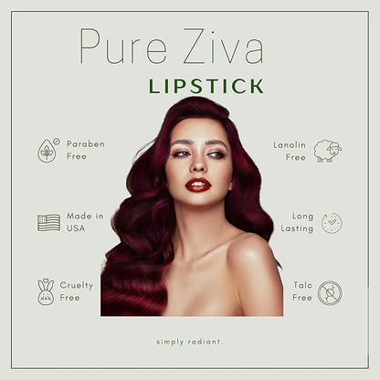 Shiraz Deep Brown Burgundy Purple Ultra Matte Lipstick Lip Color Moisturizing Paraben, Cruelty & Lanolin Free