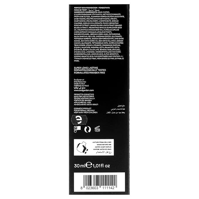 Perfect Skin Foundation - Soft Texture Ensures Excellent Coverage and Natural Finish - Visibly Reduces Signs of Aging - Smooth and Moisturizes Your Epidermis - 234 Tender Peach - 1.01 oz