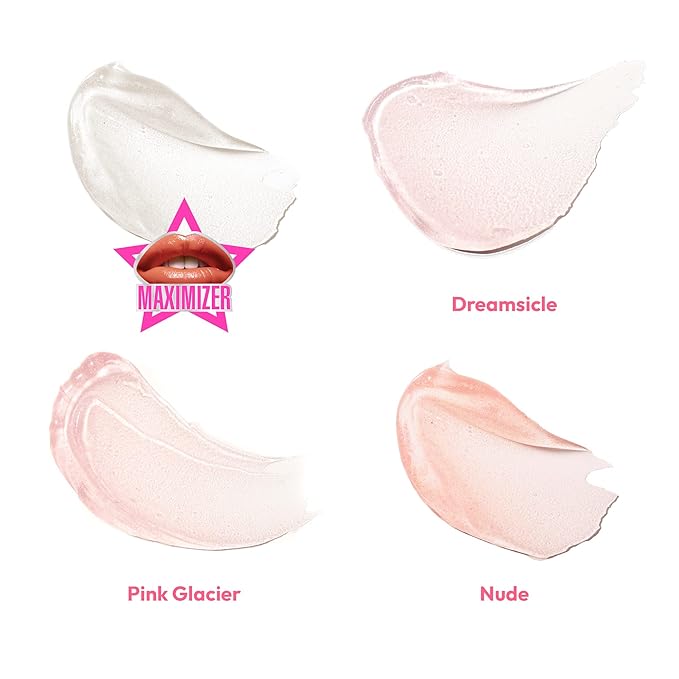 Ruby Kisses Plumping Lip Gloss – Hydrating, Voluminous, High-Shine, Cruelty-Free Lip Plumper, Smoothing, Instinct Lip Maximizer, 4 Colors, 0.15 FL oz. (Nude)