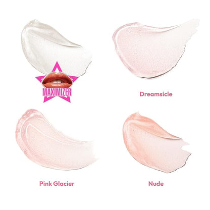 Ruby Kisses Plumping Lip Gloss – Hydrating, Voluminous, High-Shine, Cruelty-Free Lip Plumper, Smoothing, Instinct Lip Maximizer, 4 Colors, 0.15 FL oz. (Nude)