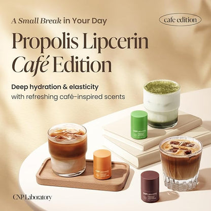 CNP Honey Lip Butter - Propolis Lipcerin™ 05 Caffé Mocha, Café Edition, Hydrating Overnight Manuka Lip Balm & Mask, 12hrs Long-lasting Moisture, Gifts for Women, Korean Skin Care, 0.5 fl.oz.